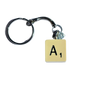 Letter A Vintage Scrabble Tile Keyring
